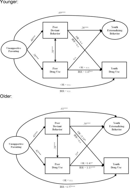 Multi-group Zero-Inflated Poisson (ZIP) Model – By Age Controlling for Gender.
