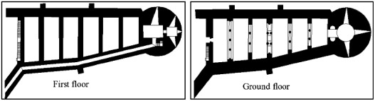 Floor plans for Keci Tower: Tower 49 (Gabriel, 1940).