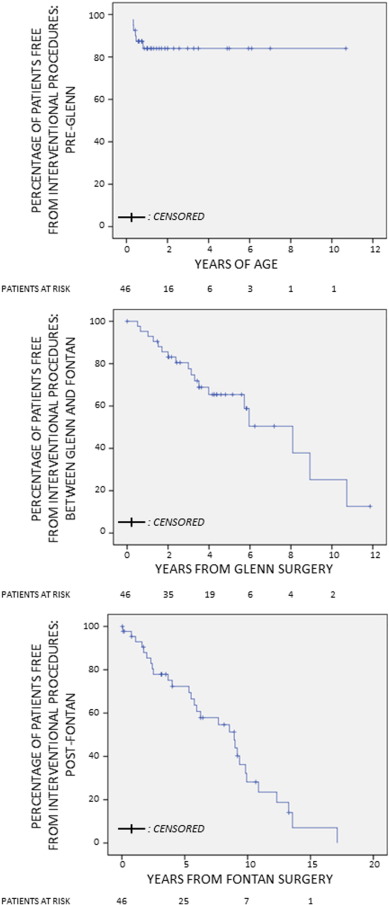 Patients undergoing percutaneous interventions. Time to first percutaneous ...