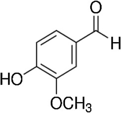 Structure of Vanillin.