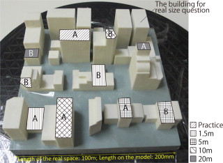 The building pairs for height comparison.