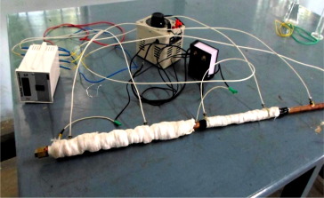 Photograph of the experimental setup.