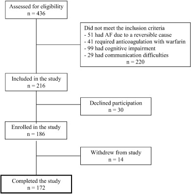 Schematic representation of patient enrollment.