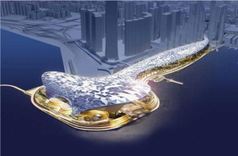 Digital model of the Great Canopy project designed by Foster and partners ...