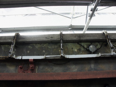 Detail of the upper floor before restoration works.