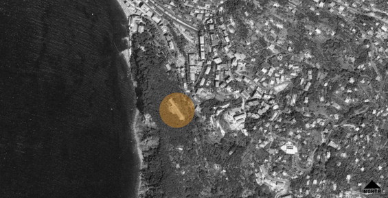 Building location and orientation, Barsanti Institute, Camogli (Genoa, Italy).