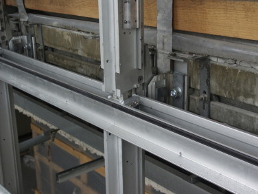Curtain wall system.