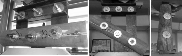 Damaged unreinforced samples.