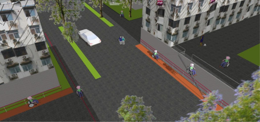 Expected actual community scene with WST system.
