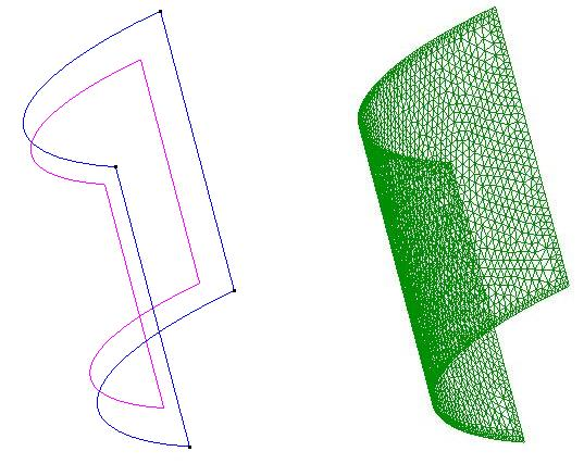 Geometria y mallado del deposito.