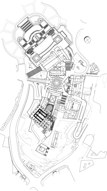 Zenithal plan of the Capitoline Hill, representing Aymonino׳s plan for the new ...