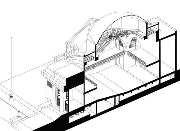Section analysis of the Auditorium.