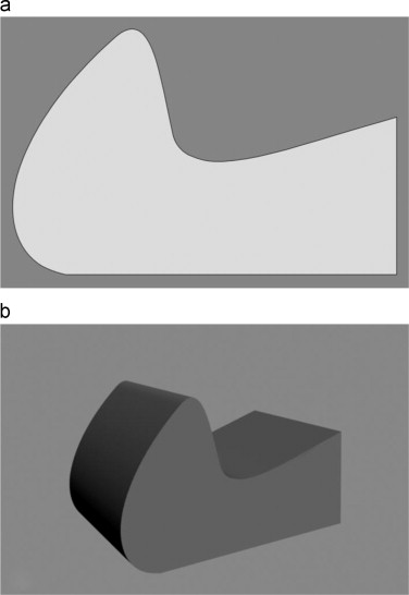 Organic form: (a) Facade, (b) volume.