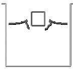 Fixed ship hit by incoming wave