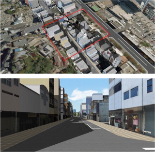 Virtual model by realistic representation of the target city in the experiment ...