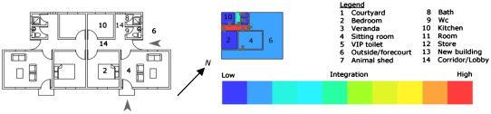 Pro I floor plans (1:250) and convex map (1:400). Adapted from Maina (2012c).