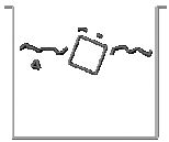 Fixed ship hit by incoming wave