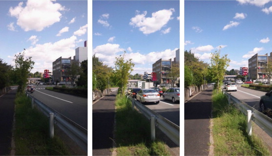AR screenshots at 14–536 (left: no. 1, middle: no. 2, right: no. 9).