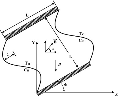 Schematic diagram and coordinate system of the physical domain with boundary ...