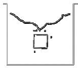 Fixed ship hit by incoming wave