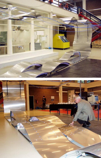 Top: The Muscle Re-configured being tested for cumulative curvature variations ...