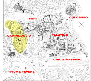 The Capitolium represents the first and most symbolic geographical center of ...