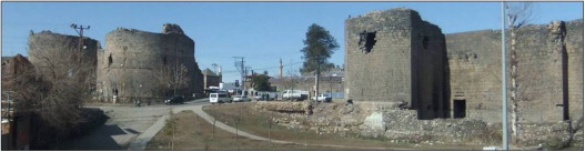 Towers 47′-48 and city walls demolished for road works.