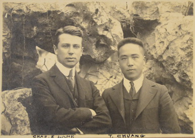 Charles E. Lane and Zhuang Jun, representatives of the American architectural ...