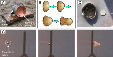 A) EFP realizado como parte de los ensayos preliminares. B) Esquema de la ...