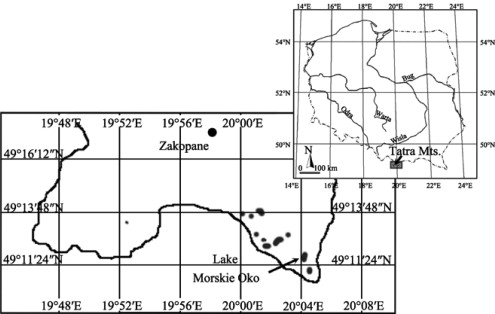 Geographical position of the study area