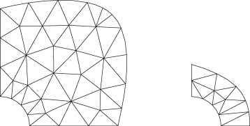 Ejemplos de mallas previas a cualquier operación de adaptabilidad.