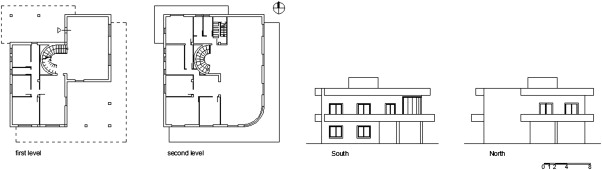Studied building.