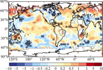 Global mean SAT increments (°C per 10 years) [Knight et al., 2009] (black ...
