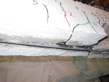 Ultimate failure of beam B-N-1-2.