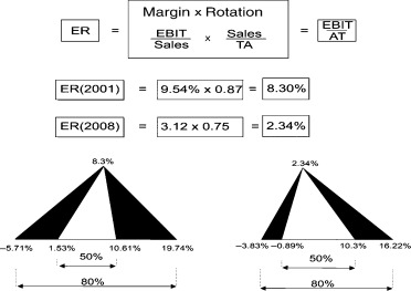 Dispersion of economic return for non-family businesses 2001–2008.