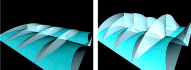Surface typologies and the derived from the initial curve networks. The surface ...