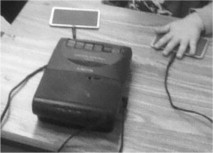 The two electronic Pal Pad (Adaptivation, Inc.) pressure-activated membrane ...