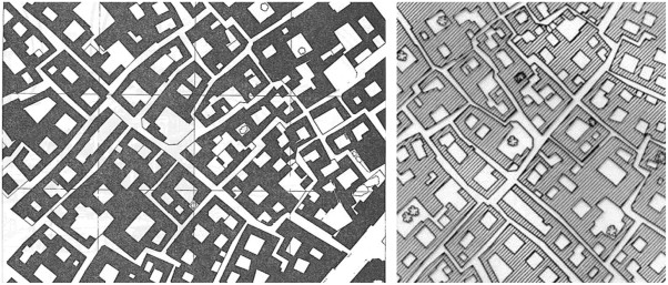 Old Islamic urban pattern examples.