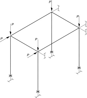 Pórtico 3D.
