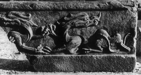 Sixth-century balustrade of Zhaozhou Bridge found in a river bed.