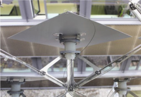 The current cantilever design is double bent and laser-cut stainless steel.