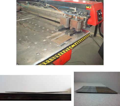Experimental setup for laser bending of tailor machined blank and formed ...