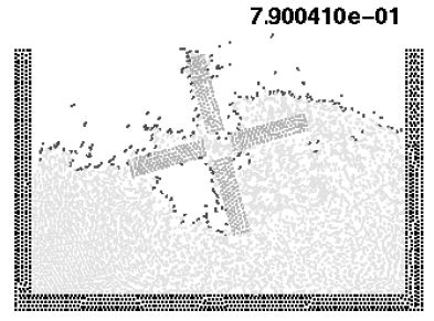 Fixed ship hit by incoming wave