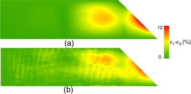 Deformación desviadora en la masa de suelo de un talud sintético utilizando ...