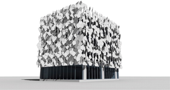 Cairo tile facade visualization.