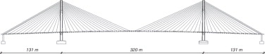 Ponte sobre o rio Guamá: elevação (fonte: ref. [2]).