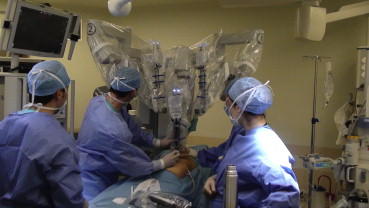Docking of the robotic system.