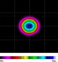 Patrón de incidencia en el tejido. Luz pulsada colimada que se emitirá por la ...