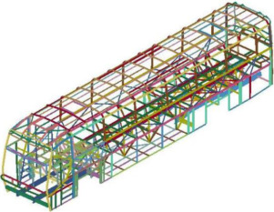 Modelo numérico do ônibus.