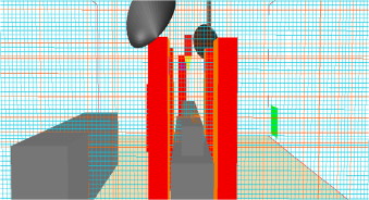Grid refinement case: 675K cells.